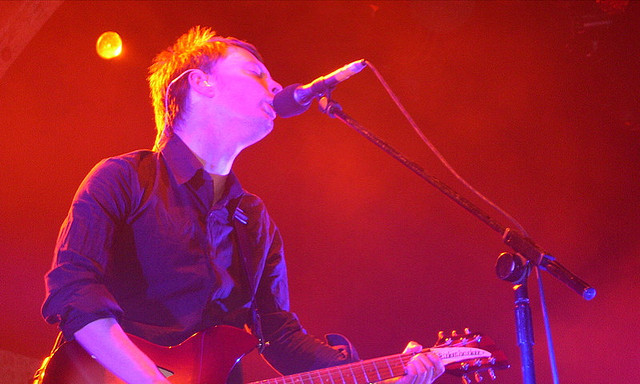 Radiohead at Coachella in 2004. Photo by Travis Hay