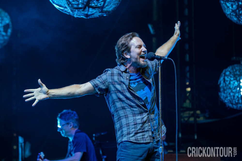 Eddie Vedder of Pearl Jam performing in Seattle