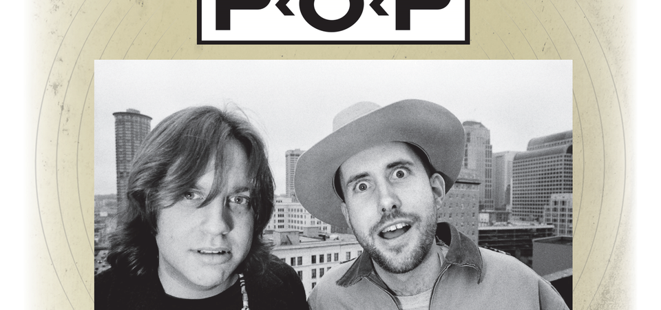 JOnathan Ponneman and Bruce Pavit, on the roof of the Terminal Sales Building, home of the Sub Pop offices in 1990. Photo courtesy BMG Books.